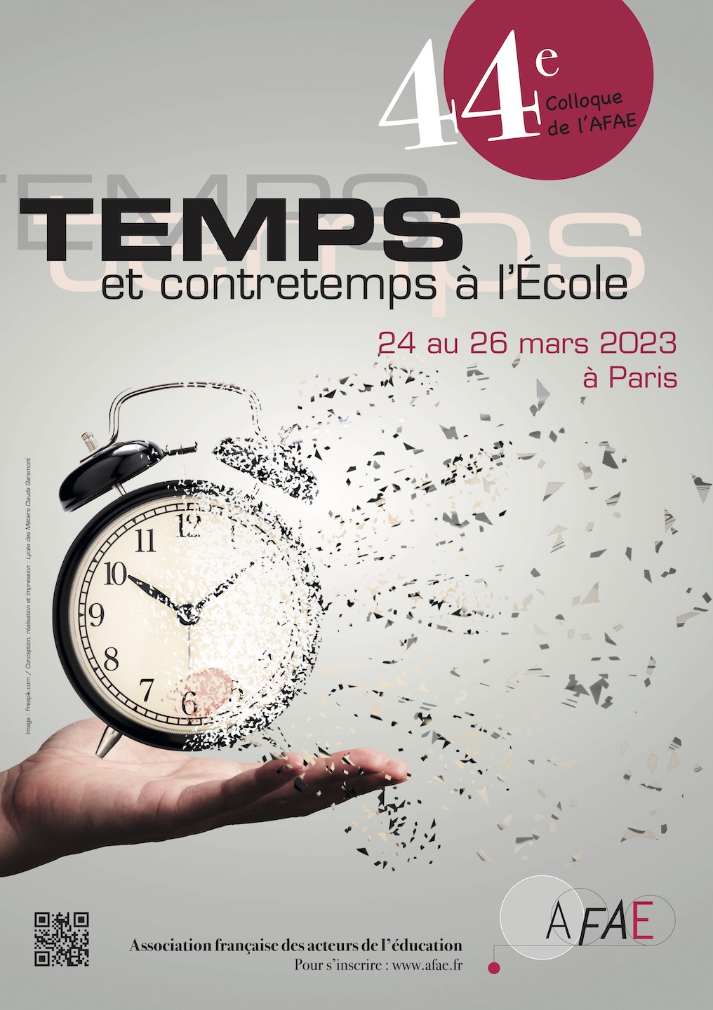 44e colloque :  Temps et contretemps à l’École