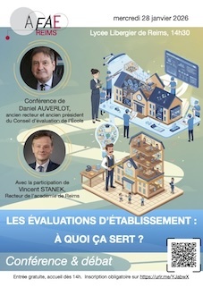 Les conférences-débats de l’AFAE-Reims 28 janv. 2026