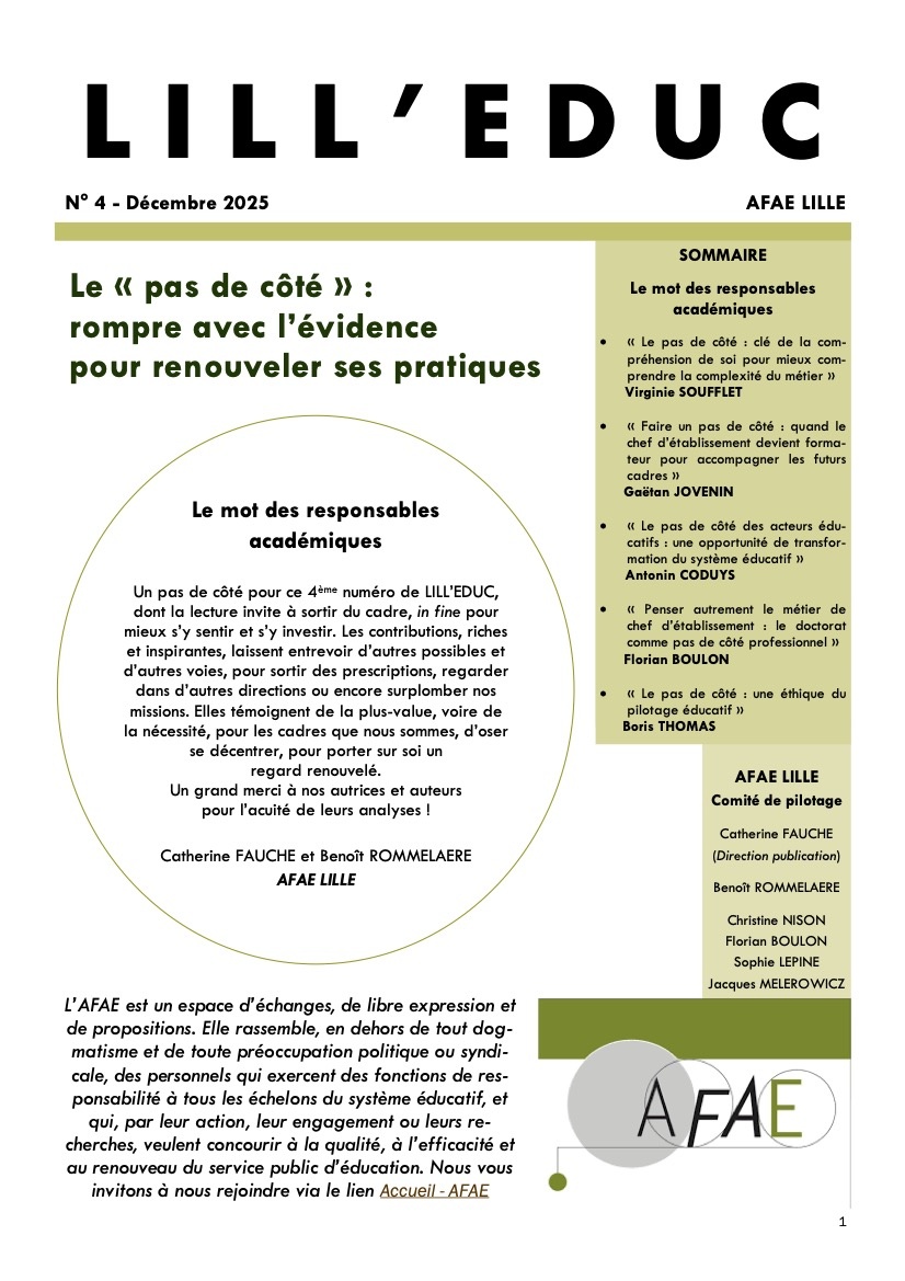 LILL’ÉDUC n°4 [Académie de Lille]