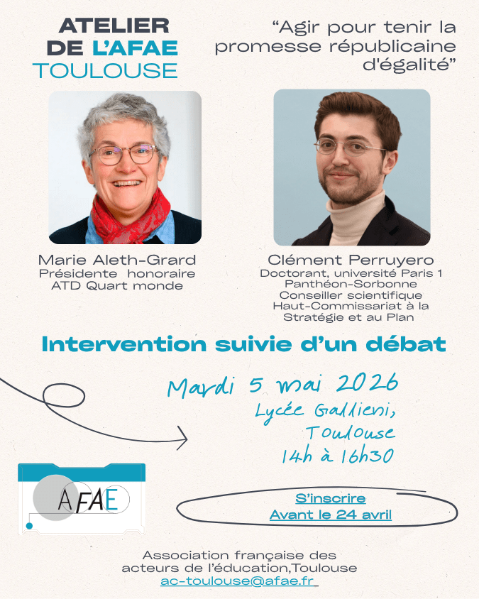 Conférence-débat “Agir pour tenir la promesse républicaine d’égalité” [Académie de Toulouse]